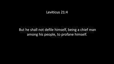 Leviticus Chapter 21