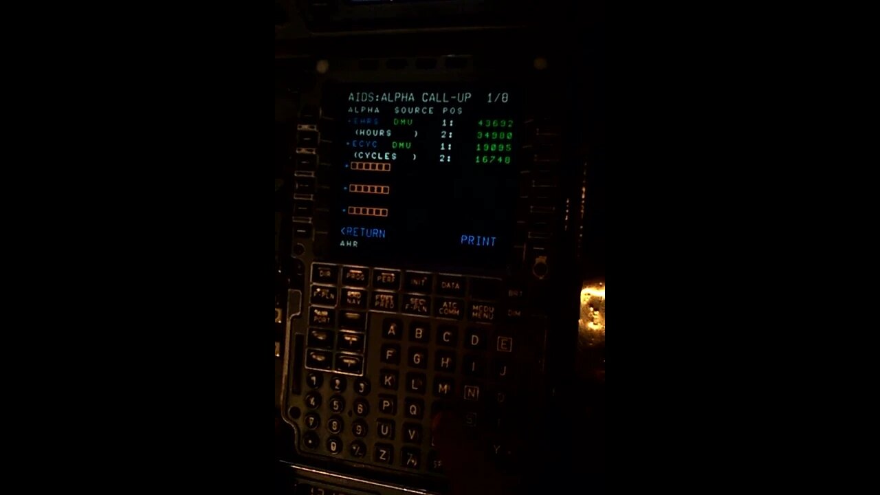 How to Use Alpha Call Up Parameters From MCDU on Airbus A320