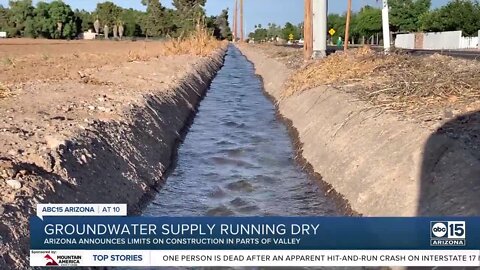 Groundwater supply running dry