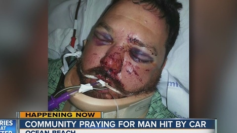 Community is praying for man hit by car on Christmas