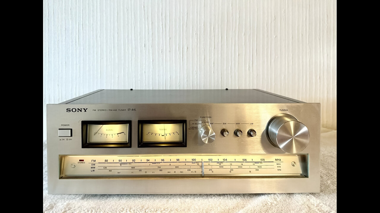 SONY ST-A4L TUNER VINTAGE RETRO STEREO TEST