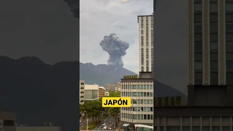 Erupción del volcán Sakurajima (Japón, 17/07/2022)