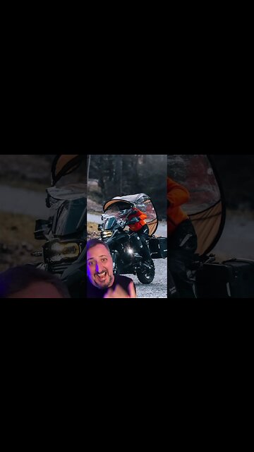 Big trail com aparador de chuva na moto?