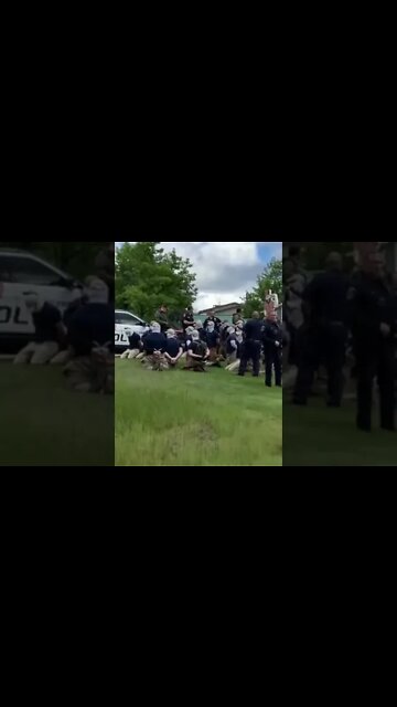 #PatriotFront Being Detained by Coeur d’Alene police during #Idaho LGBT event
