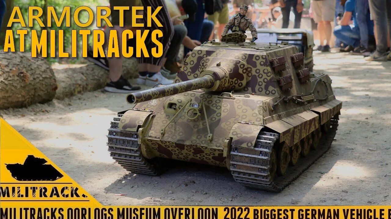 Giant RC Tanks Tiger - StuG - Jagdtiger 1:6 SCALE Armortek - Militracks 2022.