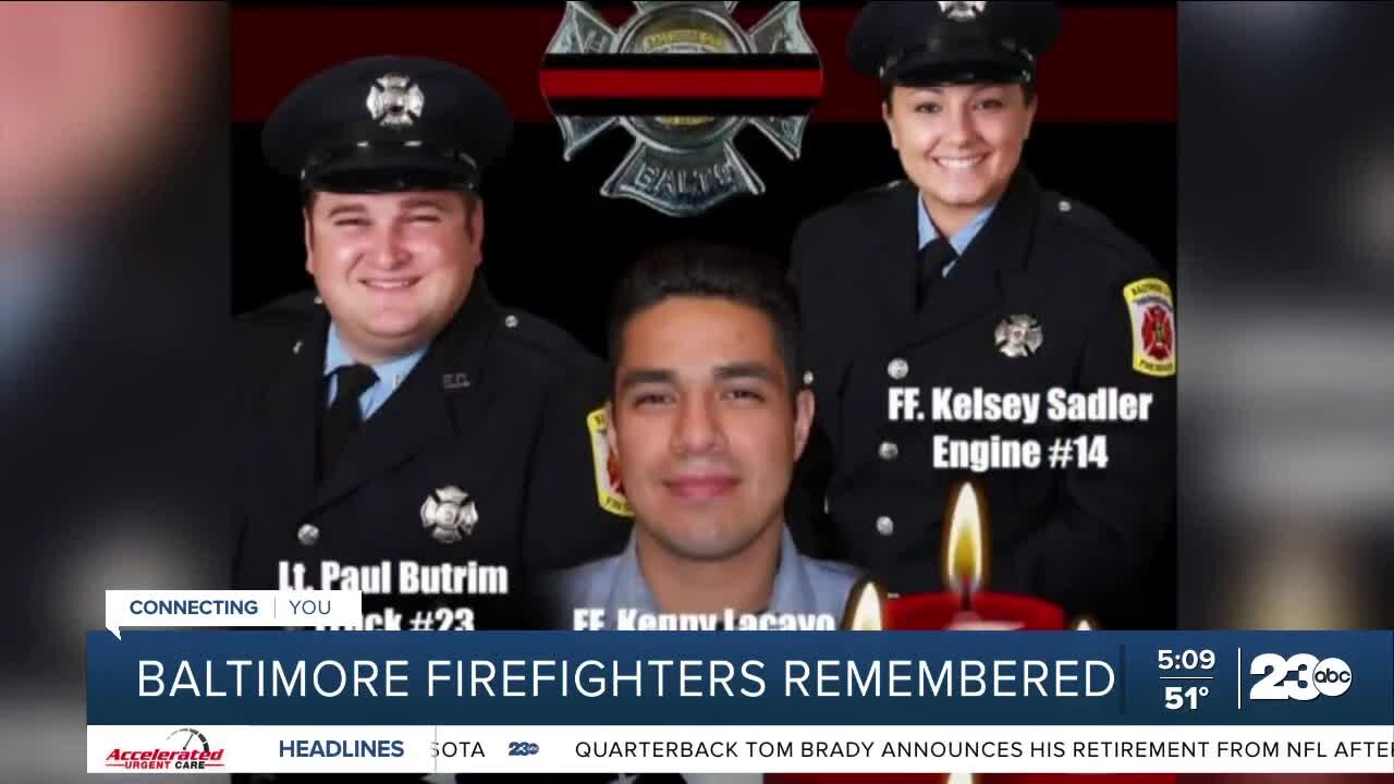 Baltimore city firefighters remembered