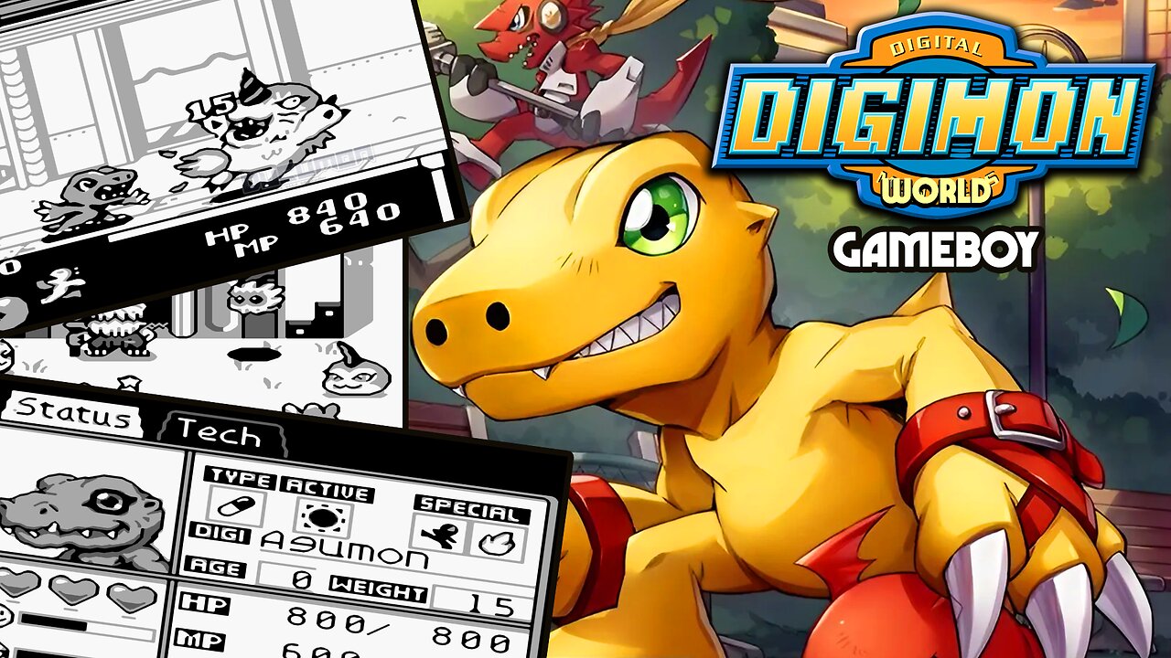 Digimon World GB - Demake Project of Digimon World on Gameboy by Game Boy Demakes