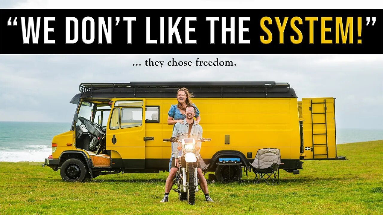 Roofers Live Fully Off-Grid In Their Yellow Van - It's Nicer Than Your House!