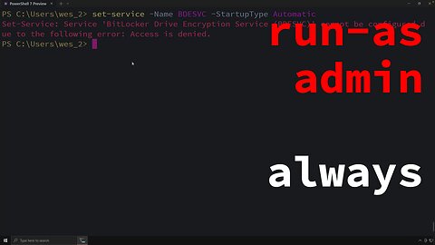 Always Run as Admin - Windows Terminal