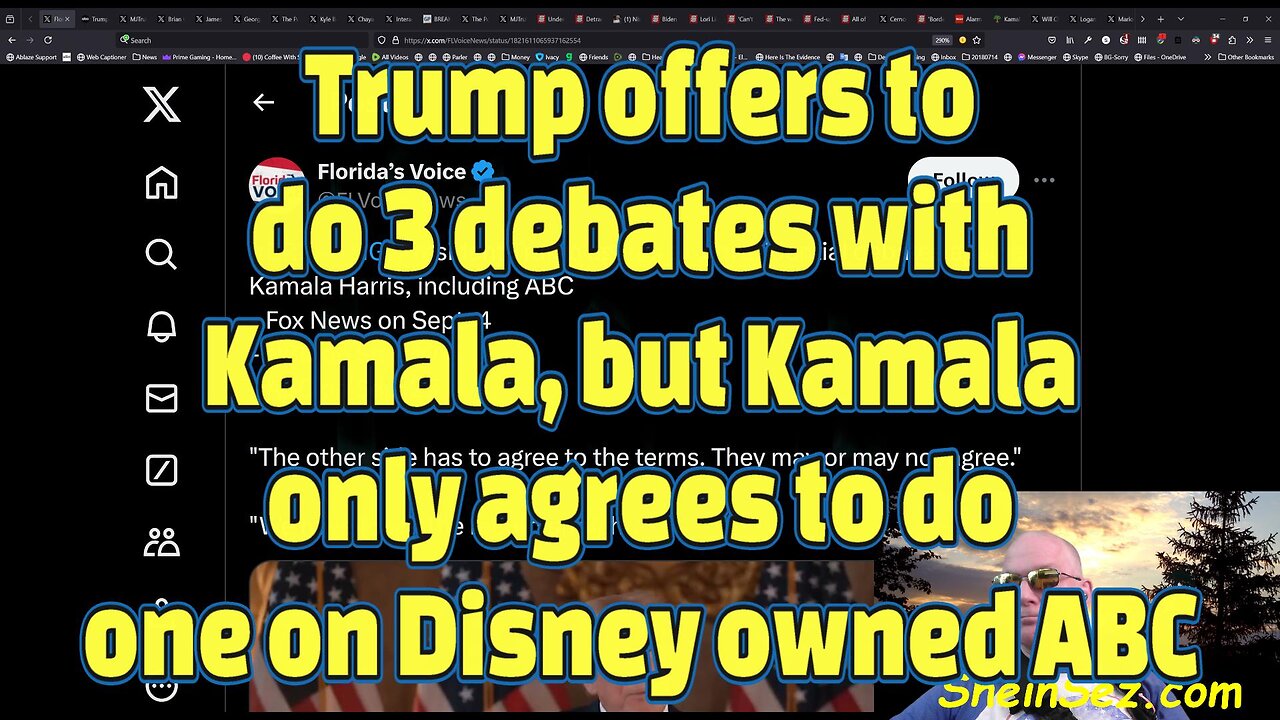 Trump offers to do 3 debates, but Kamala only agrees to do one on ABC-617