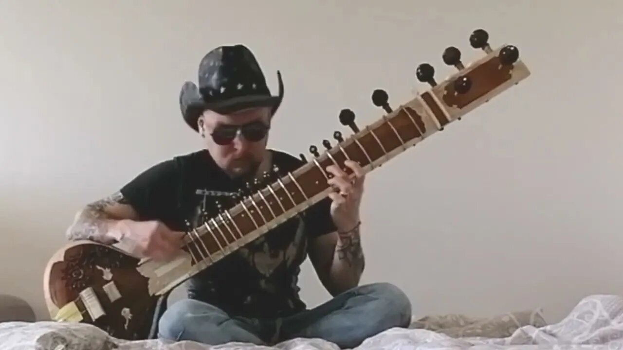 Bon Jovi - Wanted dead or alive (sitar cover)