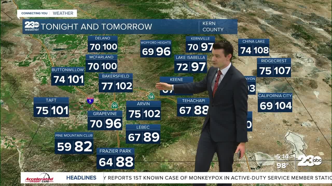 23ABC Evening weather update June 10, 2022