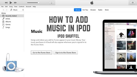 How to add music in iPod shuffle.