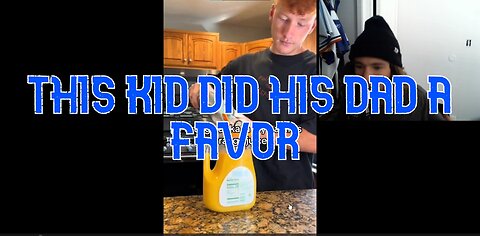 1 Minute Video: This Kid Gave His Dad A Very Special Drank