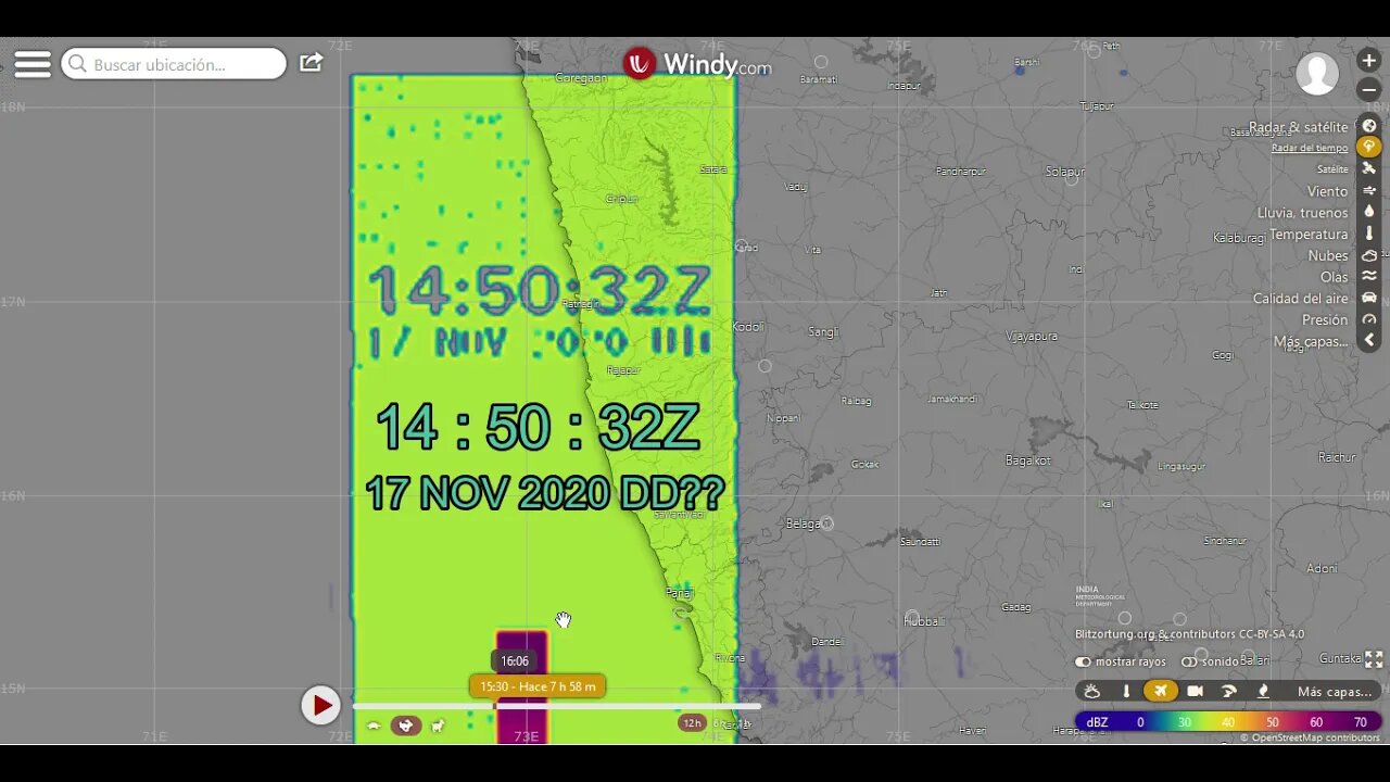 "18-11-2020" Reloj de Radar