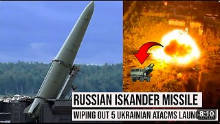 ⚔🇷🇺 DENAZIFIED! Russian Iskander Missile Wiping Out Five ATACMS Launchers In Ukraine