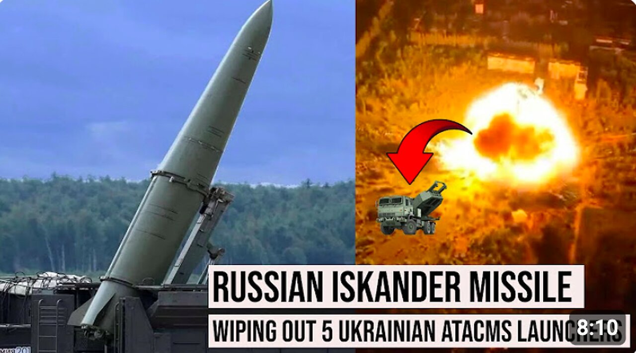 ⚔🇷🇺 DENAZIFIED! Russian Iskander Missile Wiping Out Five ATACMS Launchers In Ukraine