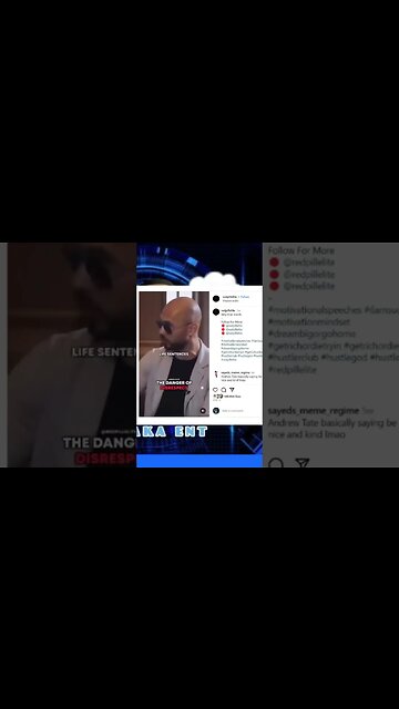 Andrew Tate says disrespect drives a man to crimes