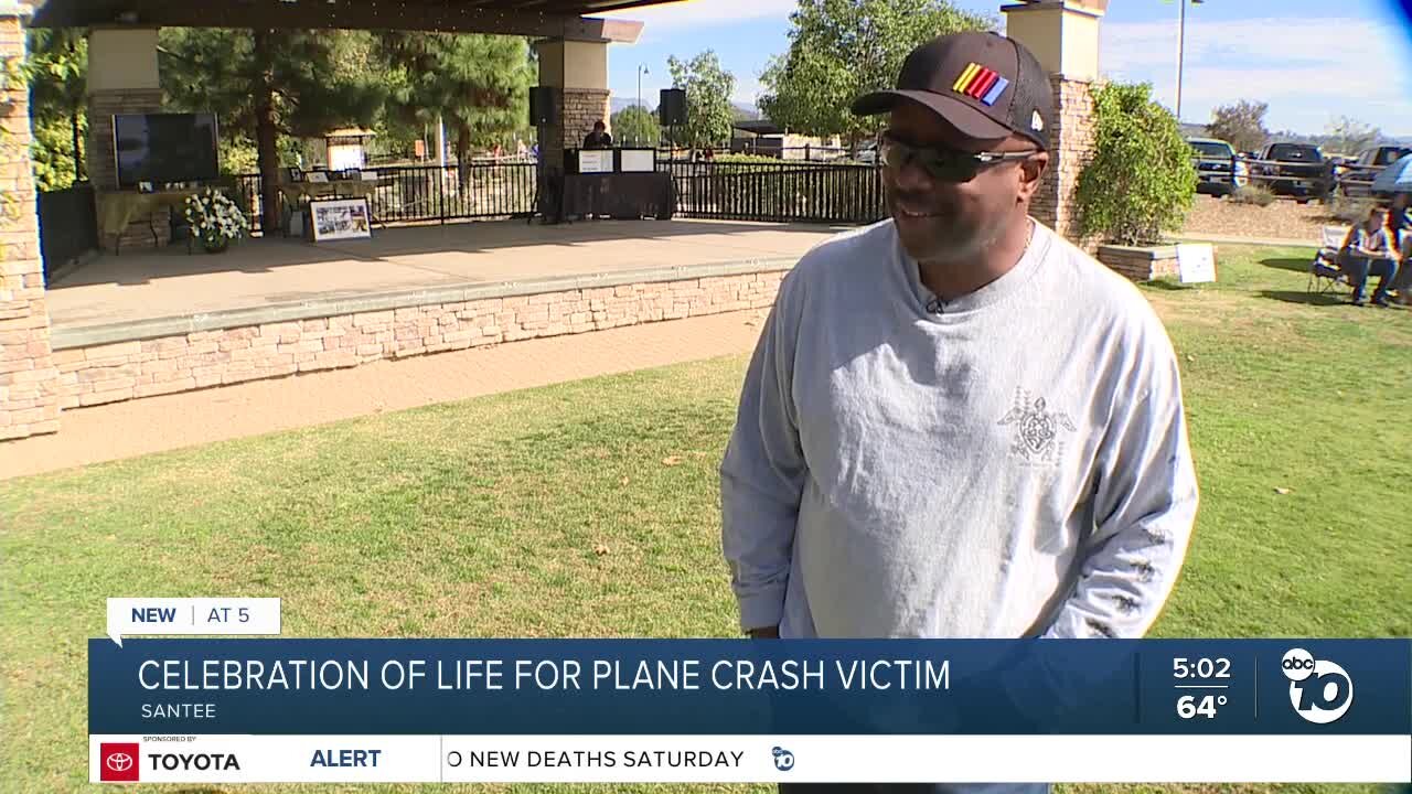 Celebration of life held for Santee plane crash victim