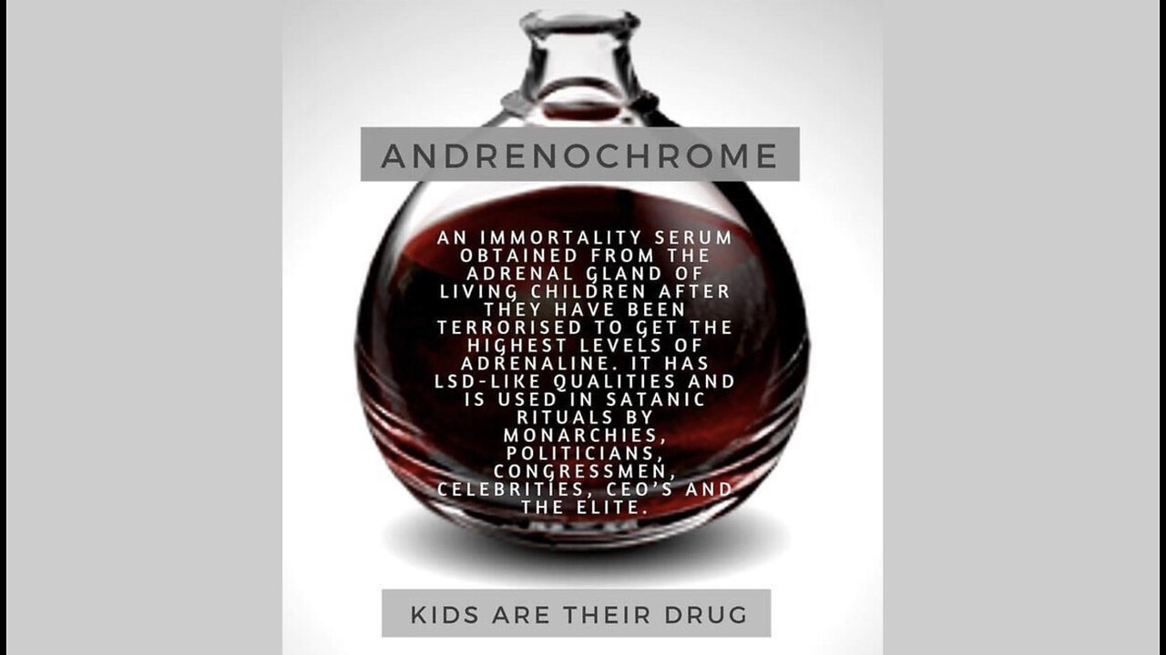 Adrenochrome Featured/Referenced in Mainstream Entertainment