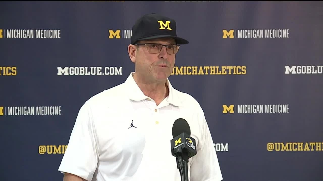 Jim Harbaugh says attention from NFL is a positive for Michigan football