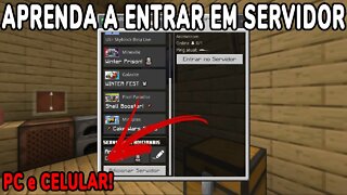 Como entrar em Servidor Minecraft Java e Bedrock (Pocket Edition) - Fácil e Prático!