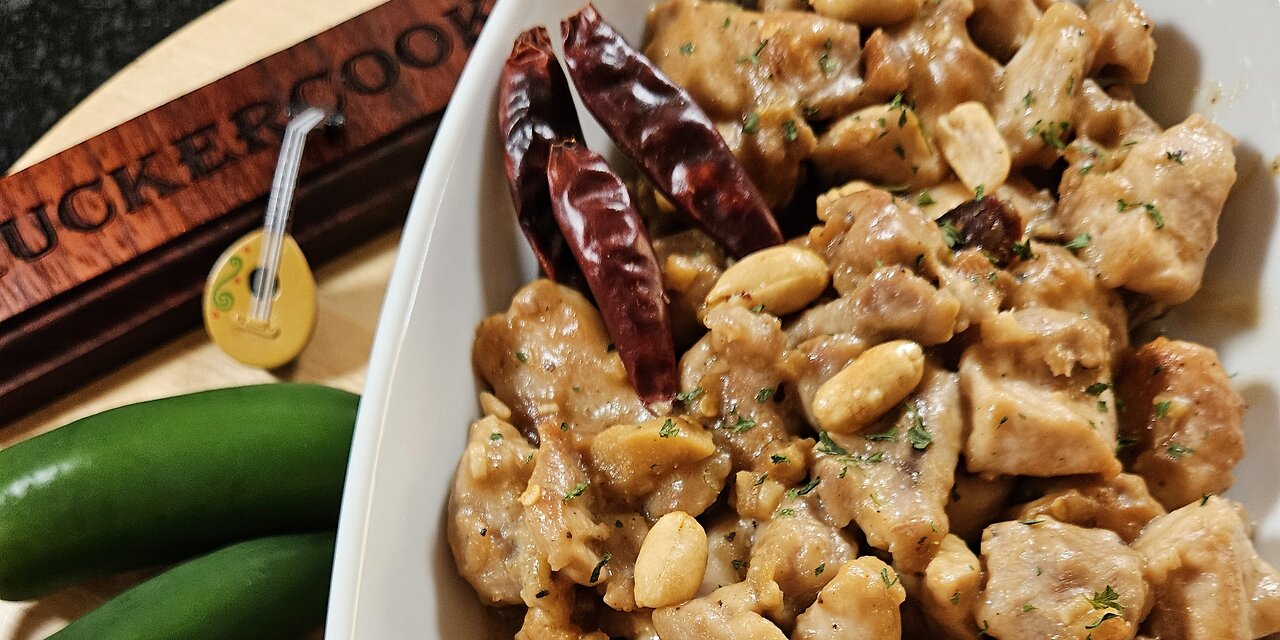 Spicy Peanut Butter Chicken #chickenthighrecipes