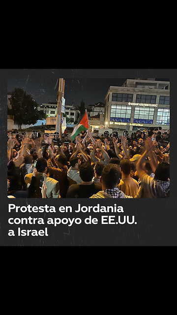 Protesta pro-Palestina cerca de Embajada de EE.UU. en Jordania