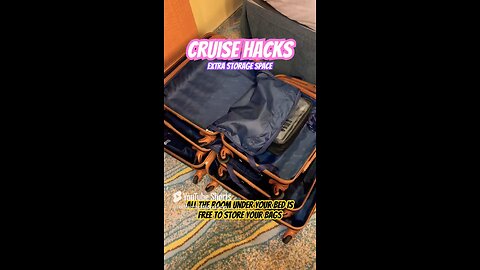 EASY CRUISE HACKS: Extra Storage Space 🛳️ 🧳 #travel #shorts #hack #cruise #easy