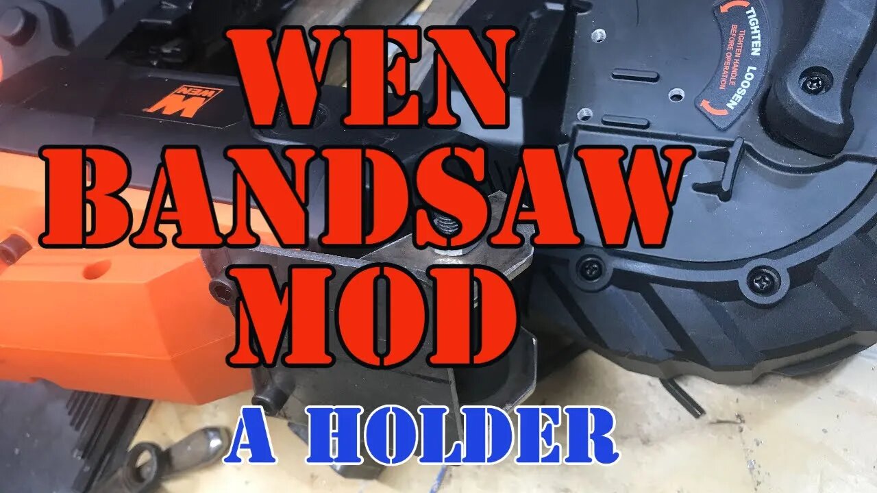 WEN Portable Band Saw - Jerry Rigged Holder - Just so I can Use it for Now