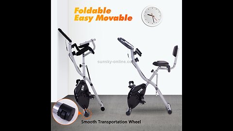 BTM G500 Folding Cycling Exercise Bike Indoor Fitness Training X Bike Lightweight for Home Card...