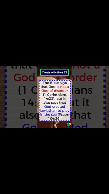 Contradiction 23 #shorts #religion #god #BibleFacts #ReligionDebate #atheist #dawkins #biblical