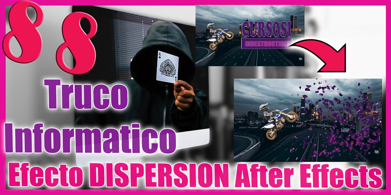 🆕 Lo que puedes hacer con After Effects 🔥 SHATTER EFFECT 🔥 Efecto DISPERSIÓN 👉 Truco Informático 88