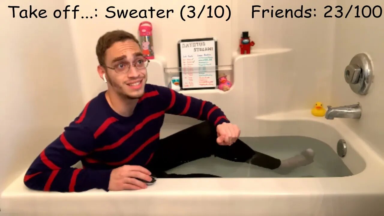 [10/12] FULLY CLOTHED BATHTUB STREAM!! | !bathtub | !commands | !socials