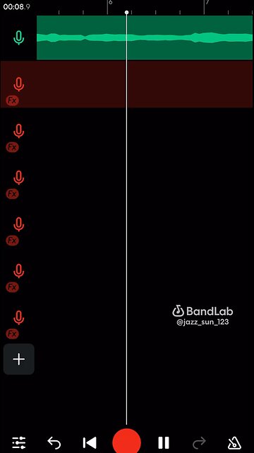 Making another hook on BandLab with iPhone headphones