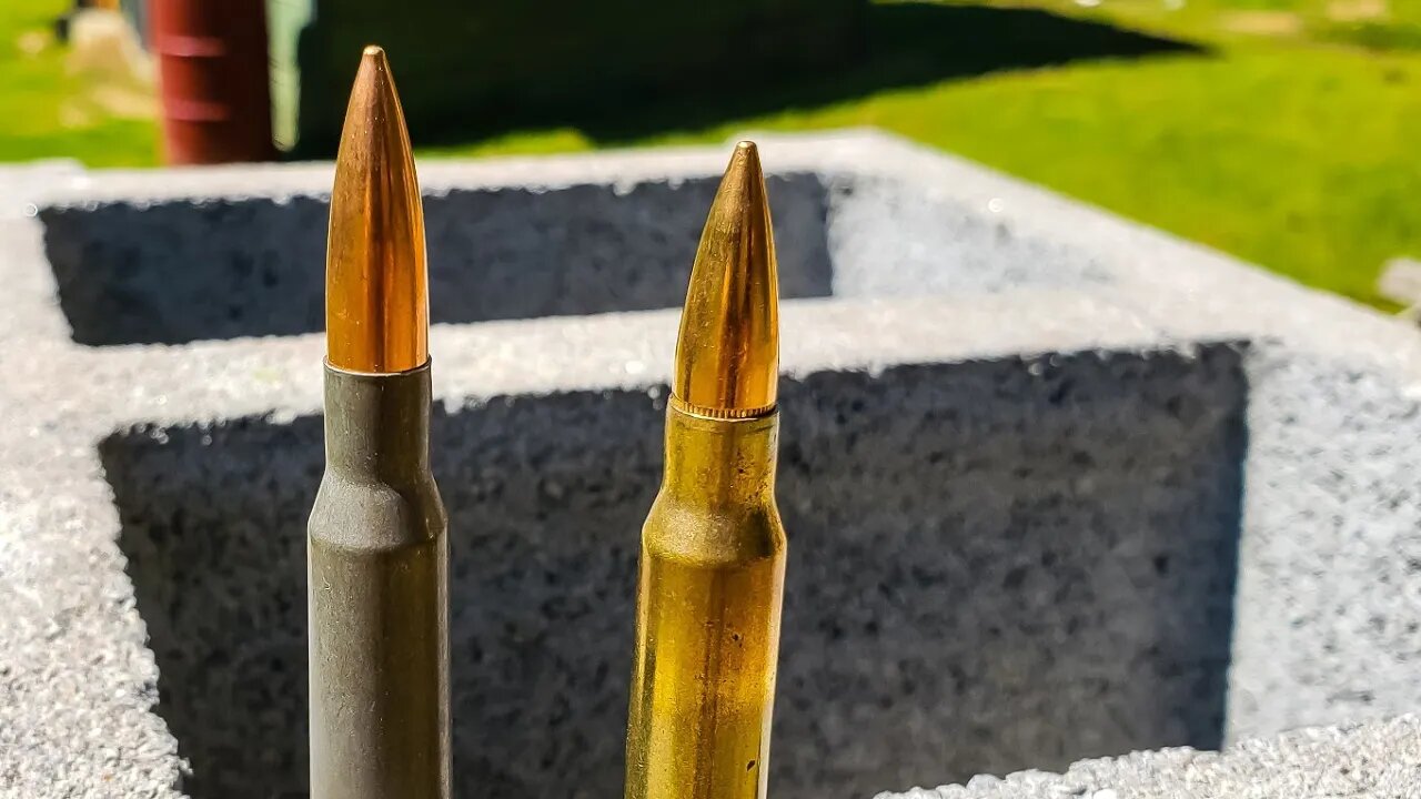 7.62X54R VS .308 Win - Cinder Block Test - Mosin VS CMMG Endeavor