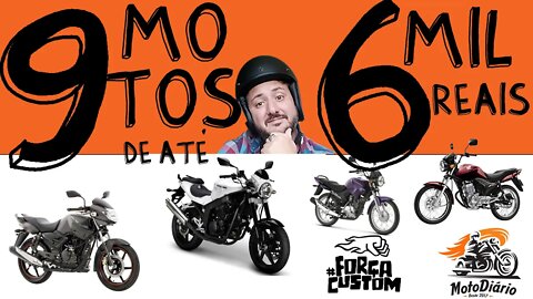 9 motos para comprar com até 6 mil reais
