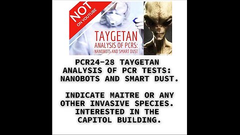 PCR24-28 TAYGETAN ANALYSIS OF PCR TESTS: NANOBOTS AND SMART DUST. INDICATE MAITRE OR ANY OTHER INVAS