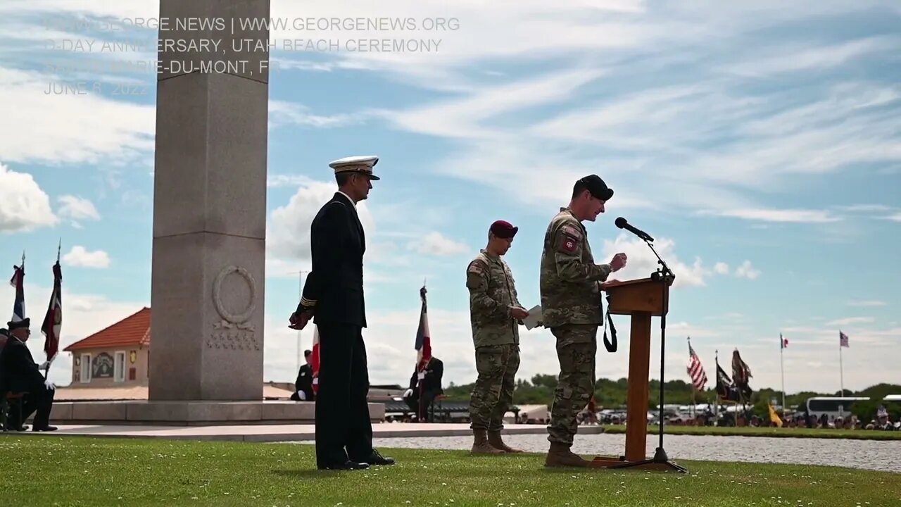 78th D-Day Anniversary: Utah Beach Ceremony, June 6, 2022