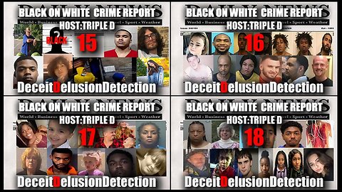 Black on White Crime Report Marathon 15, 16, 17, 18 - Deceit Delusion Detection