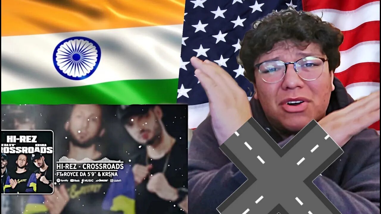 AMERICAN REACTS TO Hi-Rez - Crossroads Ft. Royce Da 5'9" & KR$NA