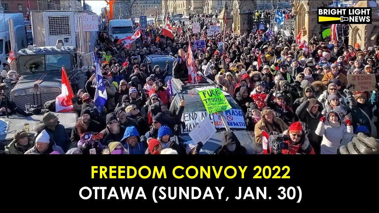 FREEDOM CONVOY 2022 - OTTAWA (SUNDAY, JAN. 30)