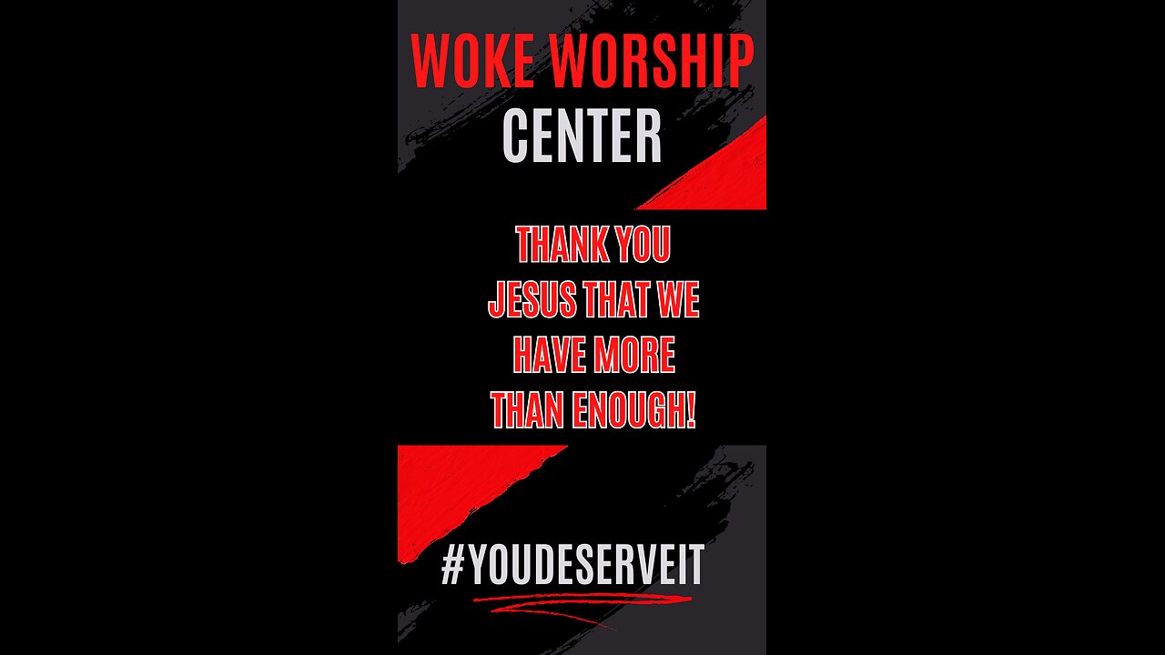 Thank You Jesus that we have more than enough!