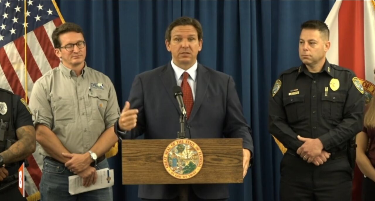 FL Gov. Ron DeSantis announcing $5,000 bonuses to Cape Coral Law Enforcement…