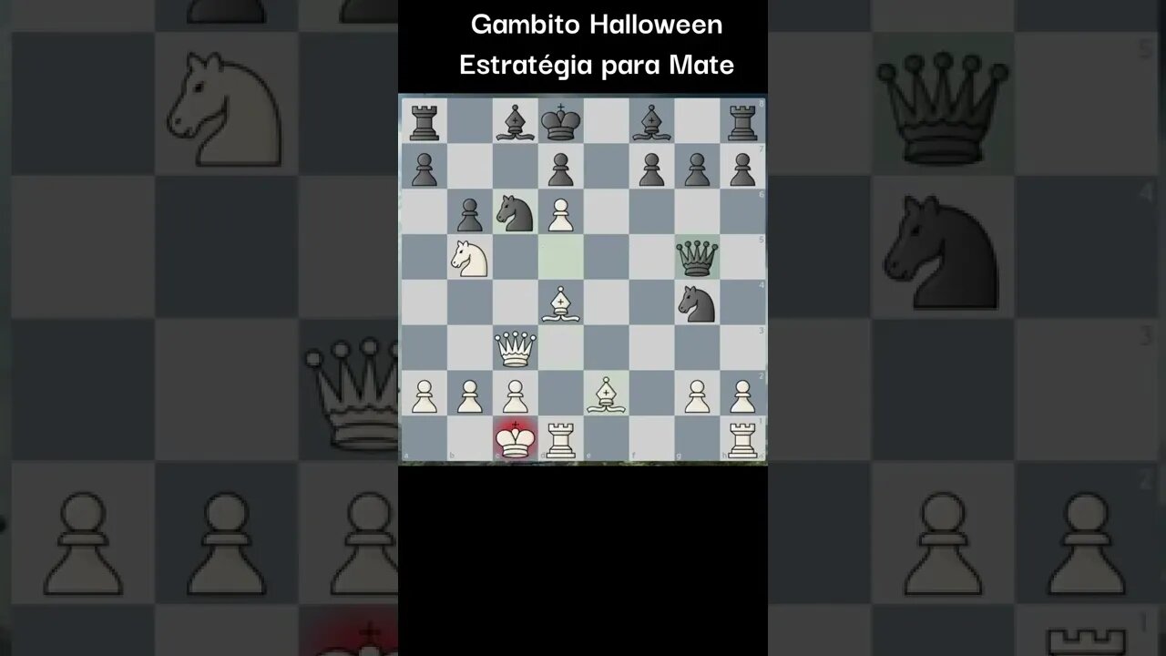 GAMBITO HALLOWEEN ESTRATÉGIA DÁ XEQUE MATE!