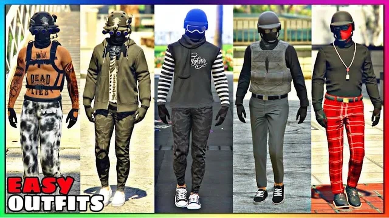 Top 5 Best Easy To Make Male Tryhard Outfits #49 (GTA Online)