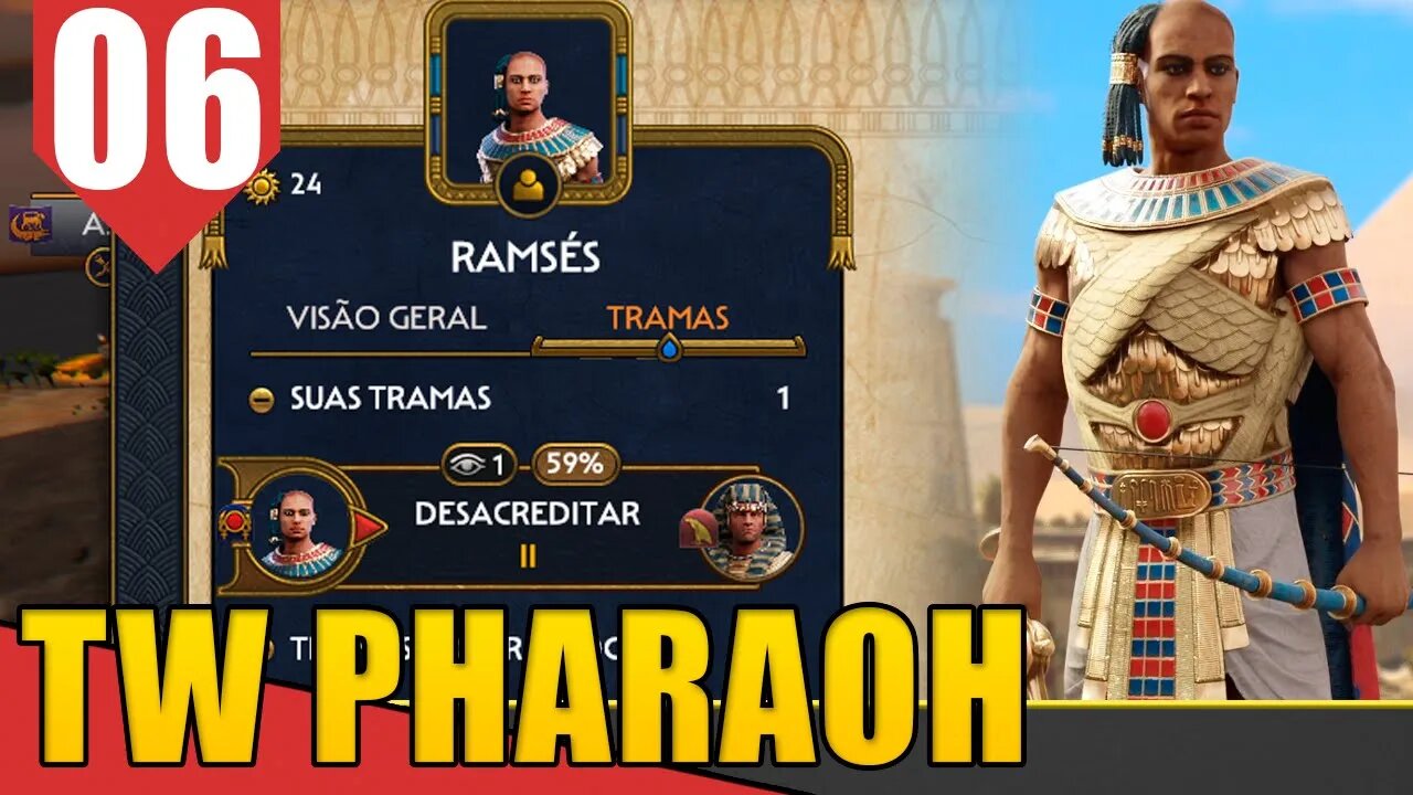 Virei SUMO SACERDOTE de Todo Egito - Total War Pharaoh Ramses #06 [Gameplay PT-BR]