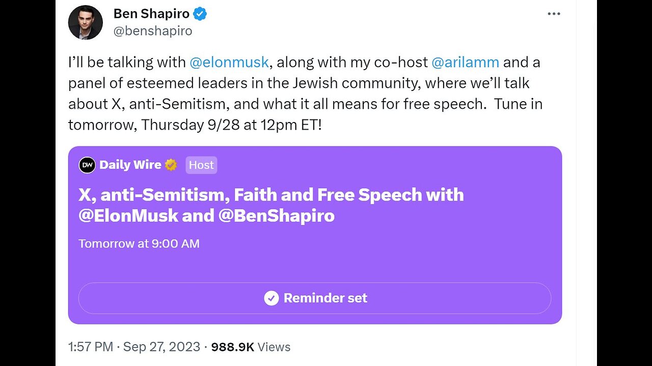 Elon Musk Joins Ben Shapiro & Jewish Panel to Discuss Anti-Semitism | Know More News w/ Adam Green