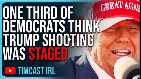 One Third Of Democrats Think Trump Shooting Was STAGED, Blue Anon