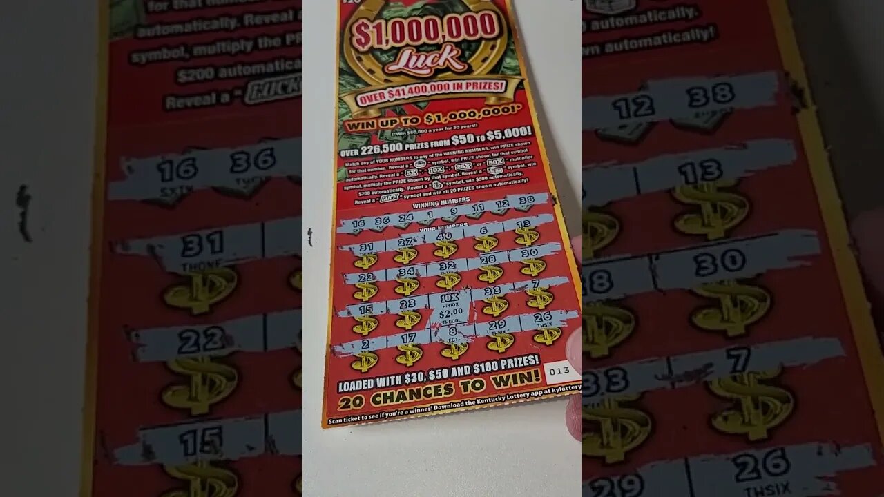 $20 Scratch Off Lottery Tickets from the KY Lottery! #lottery